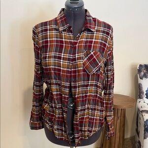 Lucky Brand Multicolor Plaid Button Down Shirt